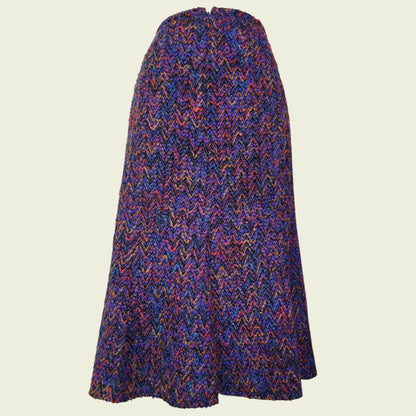 Patterned skirt on a beige background