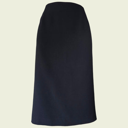 Black skirt on a beige background