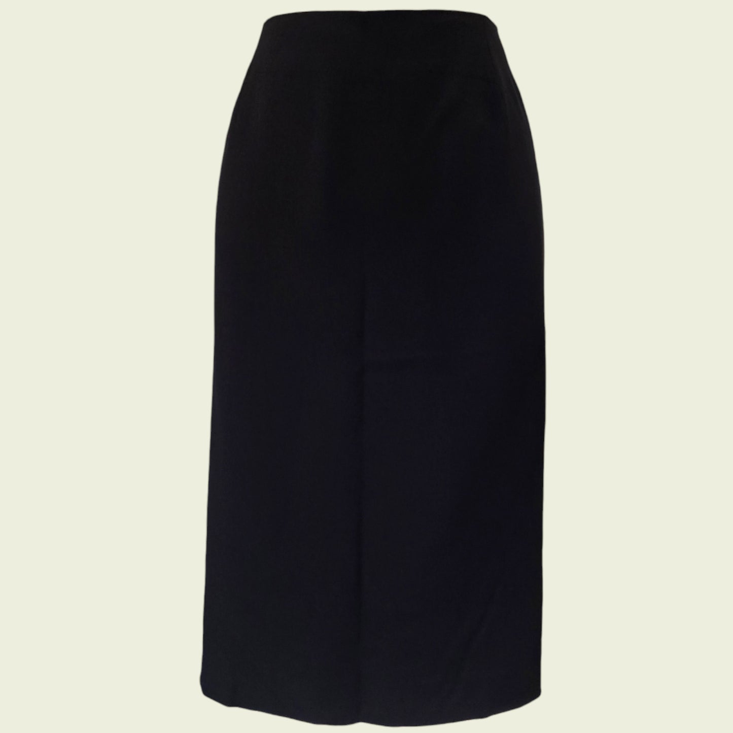 Caroline Charles Vintage Black Pencil Skirt UK 16 US 12 EU 44