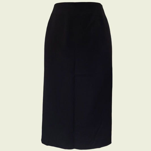 Caroline Charles Vintage Black Pencil Skirt UK 16 US 12 EU 44