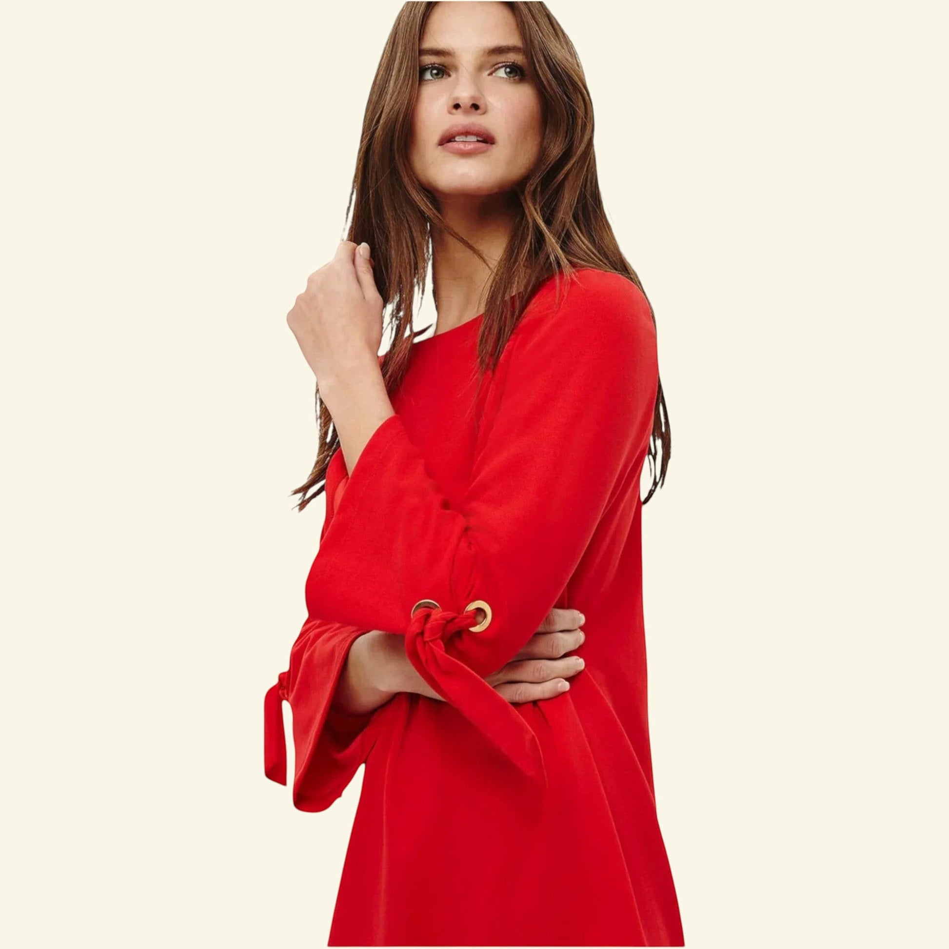 Phase Eight Cherry Red Tanya Tunic Dress UK 12 US 8 EU 40 - Timelessfashions