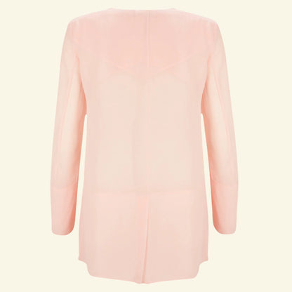 French Connection Shimmer Spell Semi-Sheer Jacket, Pink UK 12 US 8 EU 40 - Timelessfashions