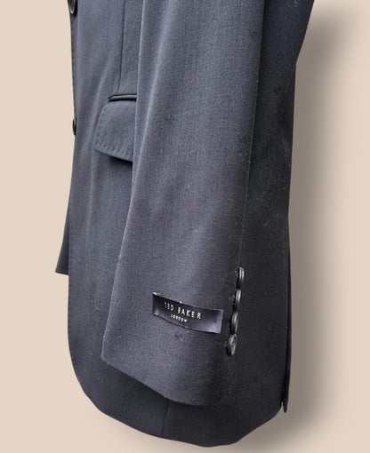 Ted Baker Men's Dark Blue Wool Suit Jacket UK 44 Timeless Fashions