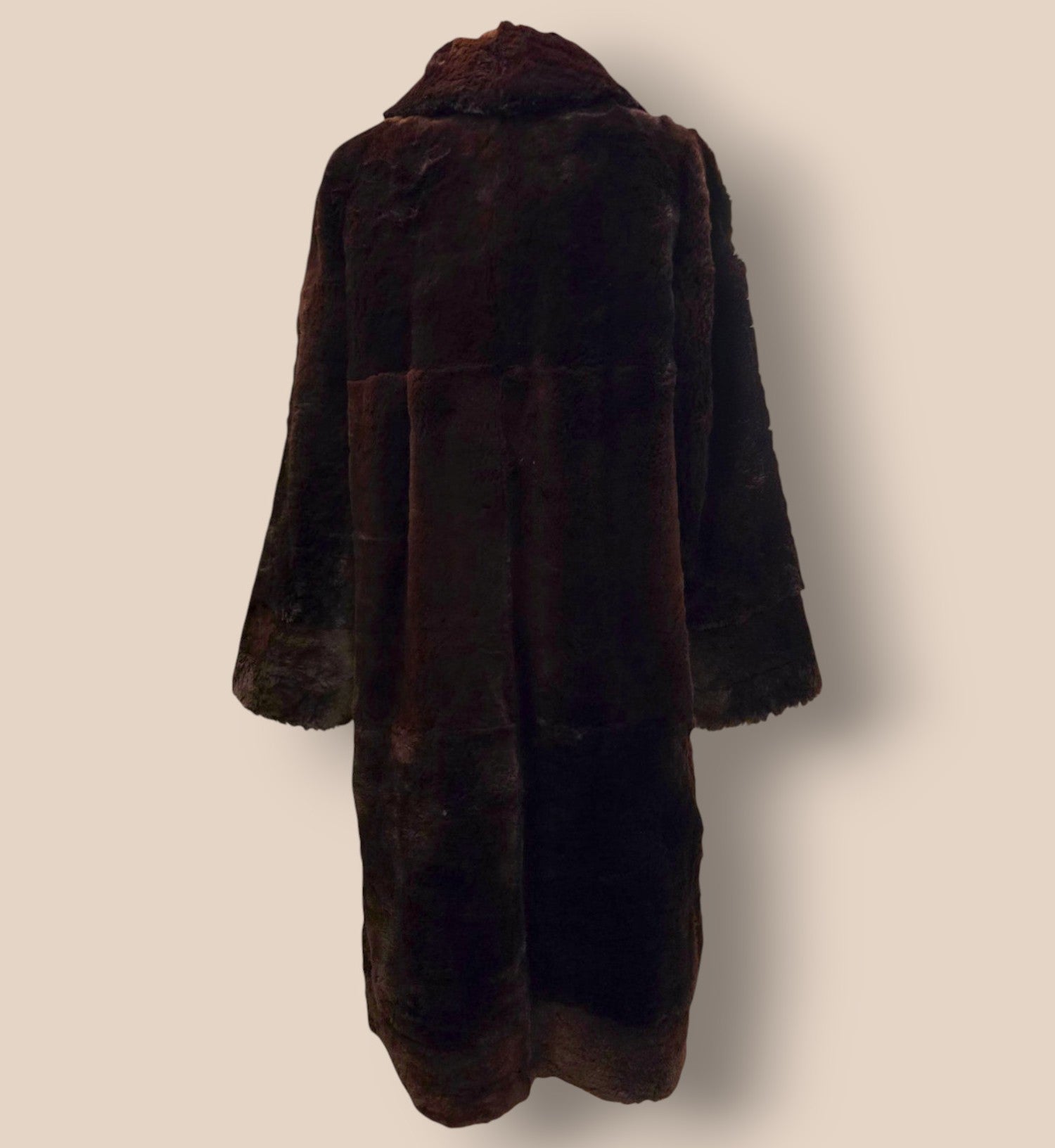 Leroy Furs Model Vintage Genuine Mink Fur Coat UK 14 US 10 EU 42 Timeless Fashions