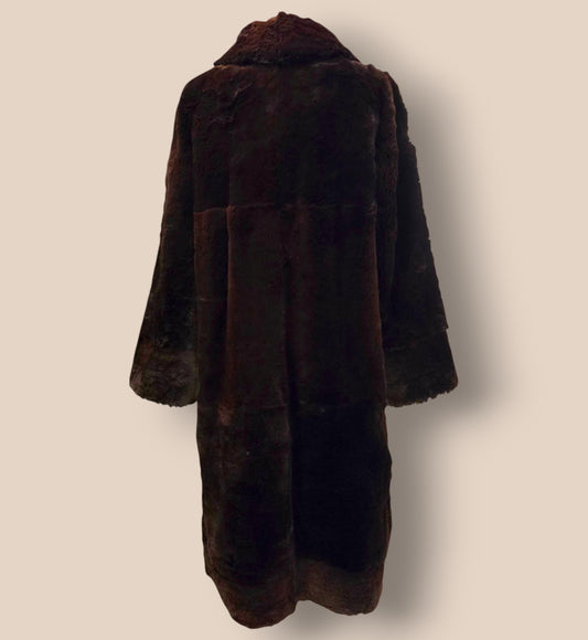 Leroy Furs Model Vintage Genuine Mink Fur Coat UK 14 US 10 EU 42 Timeless Fashions
