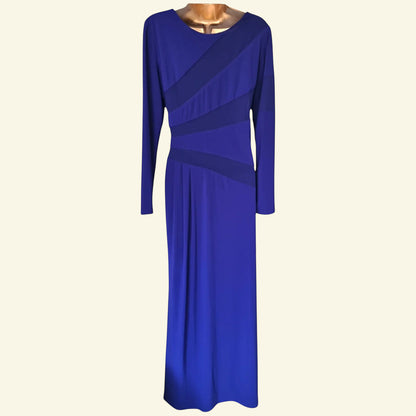 Michaela Louisa Vintage Blue Maxi Dress UK 14 US 10 EU 42 - Timelessfashions