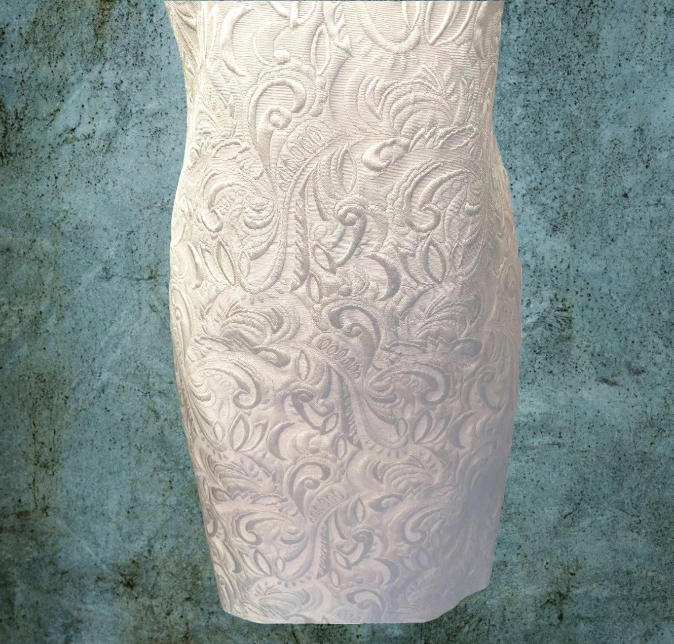 Ted Baker Cream Jacquard Shift Dress UK 8 US 4 EU 36 Timeless Fashions