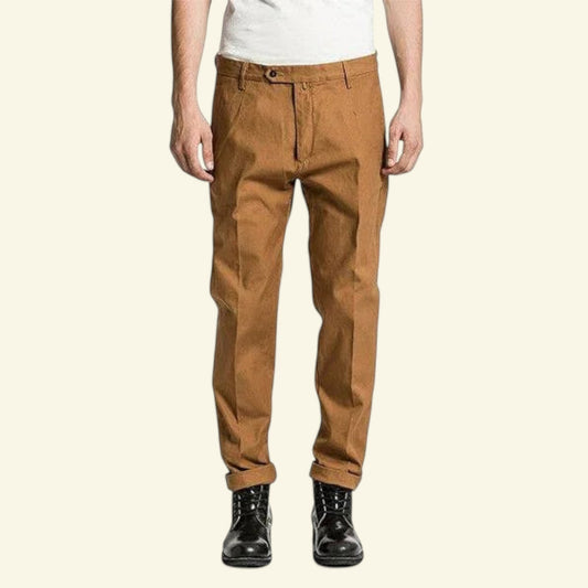 Replay Tan One Off II Yeldun Evolution Mens Cotton Canvas Jeans W33" L31" - Timelessfashions