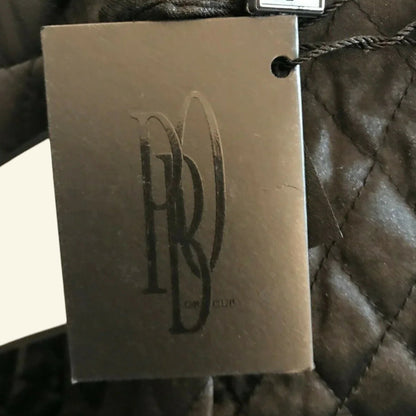 Philosophy Blues, Black Original Long Quilted Jacket UK 10 US 6 EU 38 - Timelessfashions