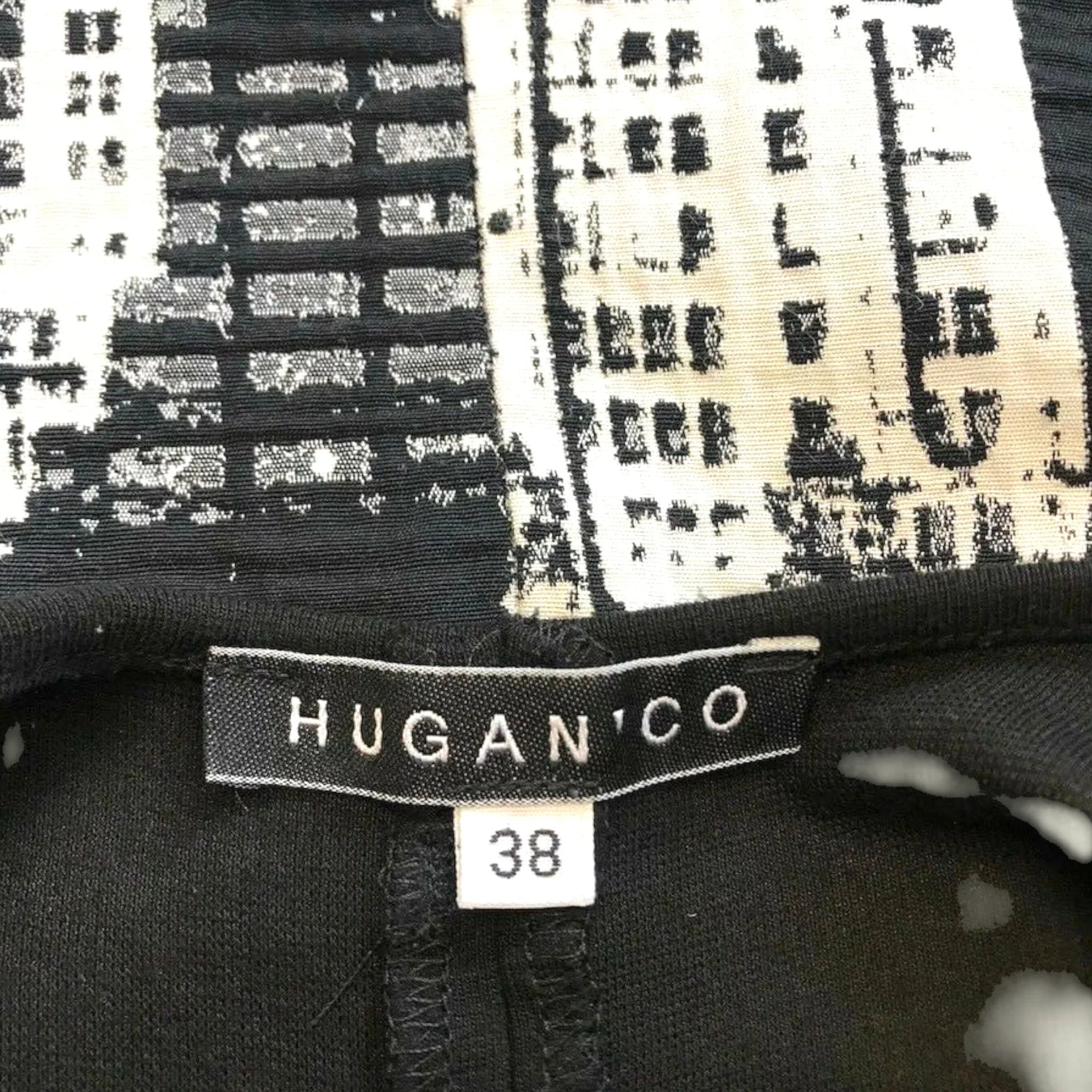 Hug An´ Co France Black & White Dress and Bolero UK 10 US 6 EU 38 - Timelessfashions