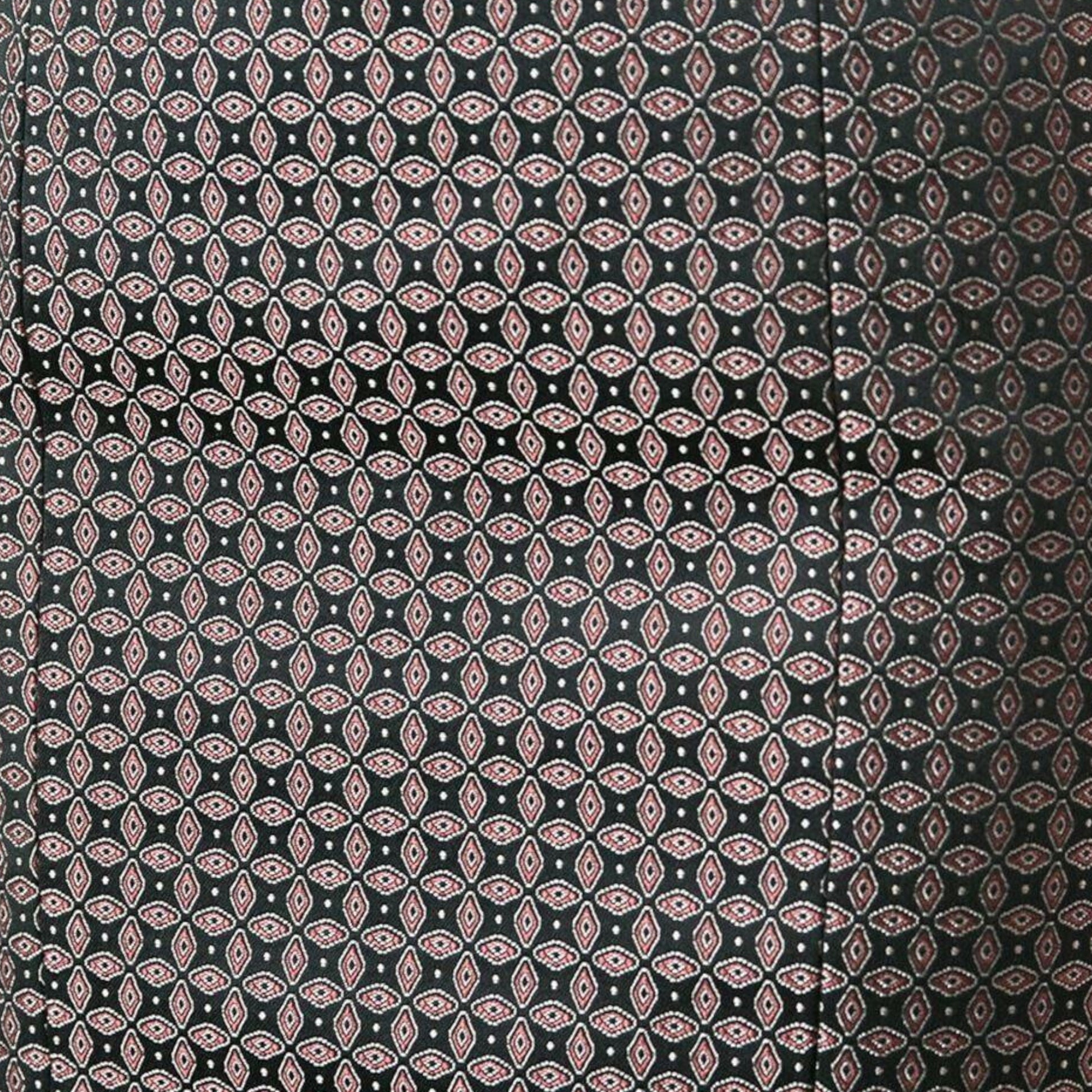 JOSEPH Cravat Jacquard Black Burgundy Pencil Skirt UK 8 - Timelessfashions