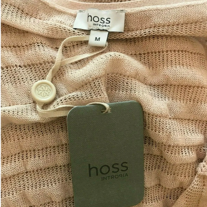 Hoss Intropia Beige Knitted Mini Dress UK 12 US 8 EU 40 - Timelessfashions
