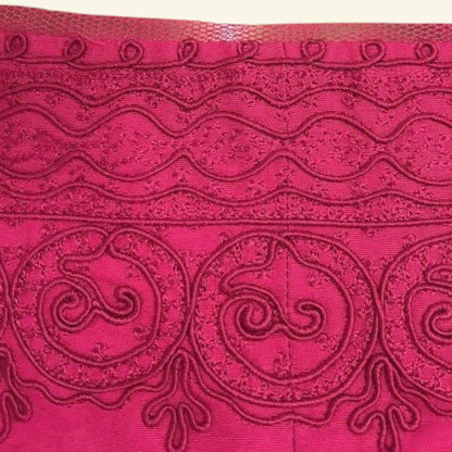 Coast Red Silk & Cotton Embroidered Dress UK 12 US 8 EU 40 - Timelessfashions