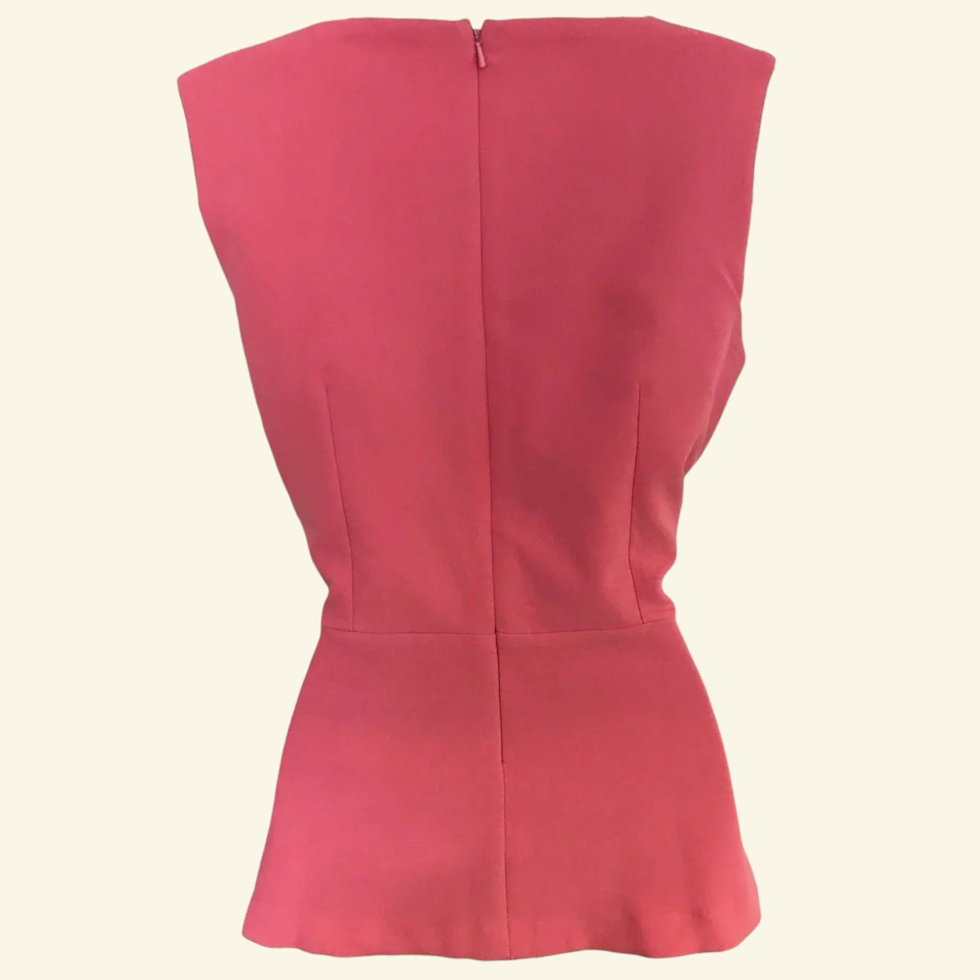 Finery Womens Pink Peplum Top UK 12 US 8 EU 40 - Timelessfashions