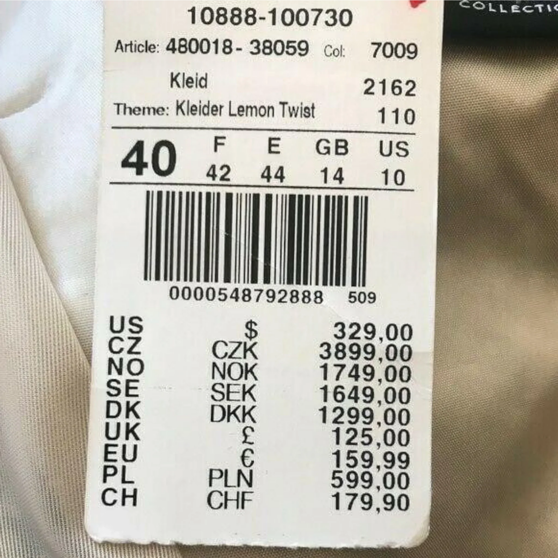 Gerry Weber Women's Kleider Lemon Twist Beige Dress UK 14 US 10 EU 43 - Timelessfashions