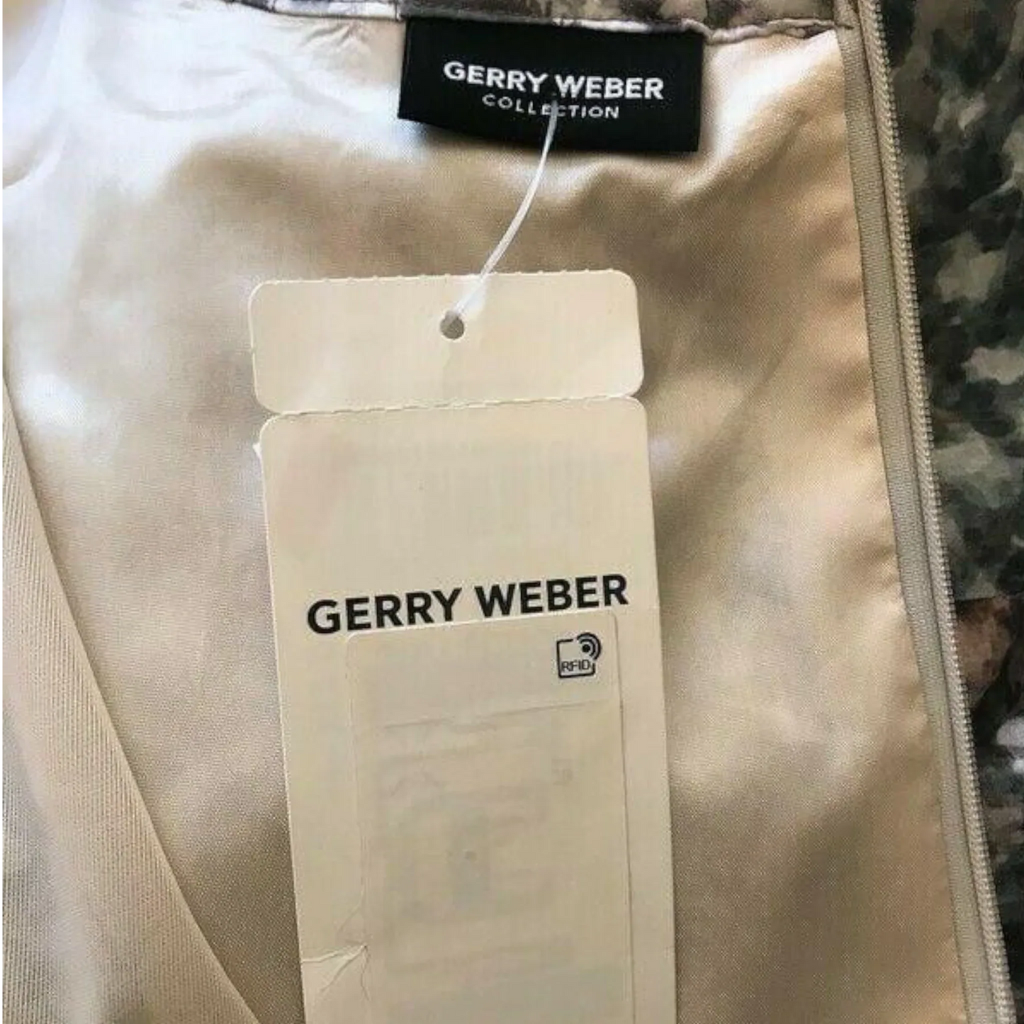 Gerry Weber Women's Kleider Lemon Twist Beige Dress UK 14 US 10 EU 43 - Timelessfashions