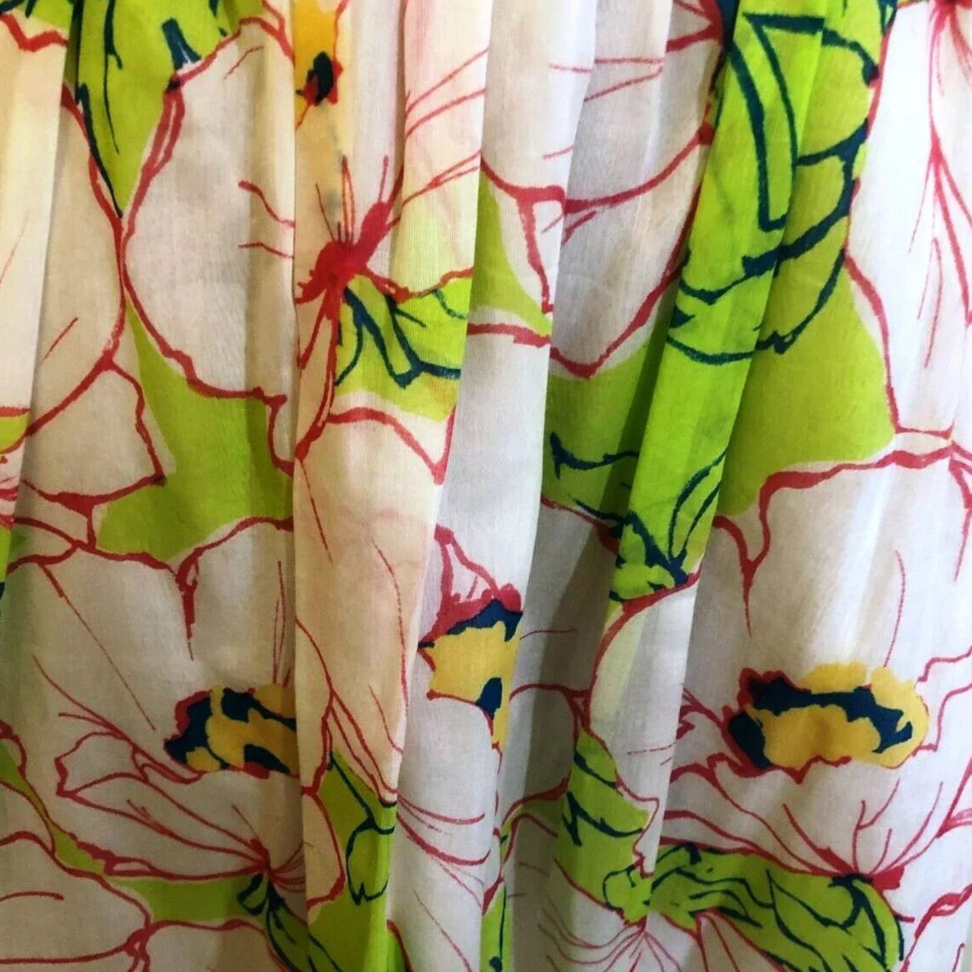 Moschino White Floral Silk & Cotton Skirt UK 8 US 4 EU 36 - Timelessfashions