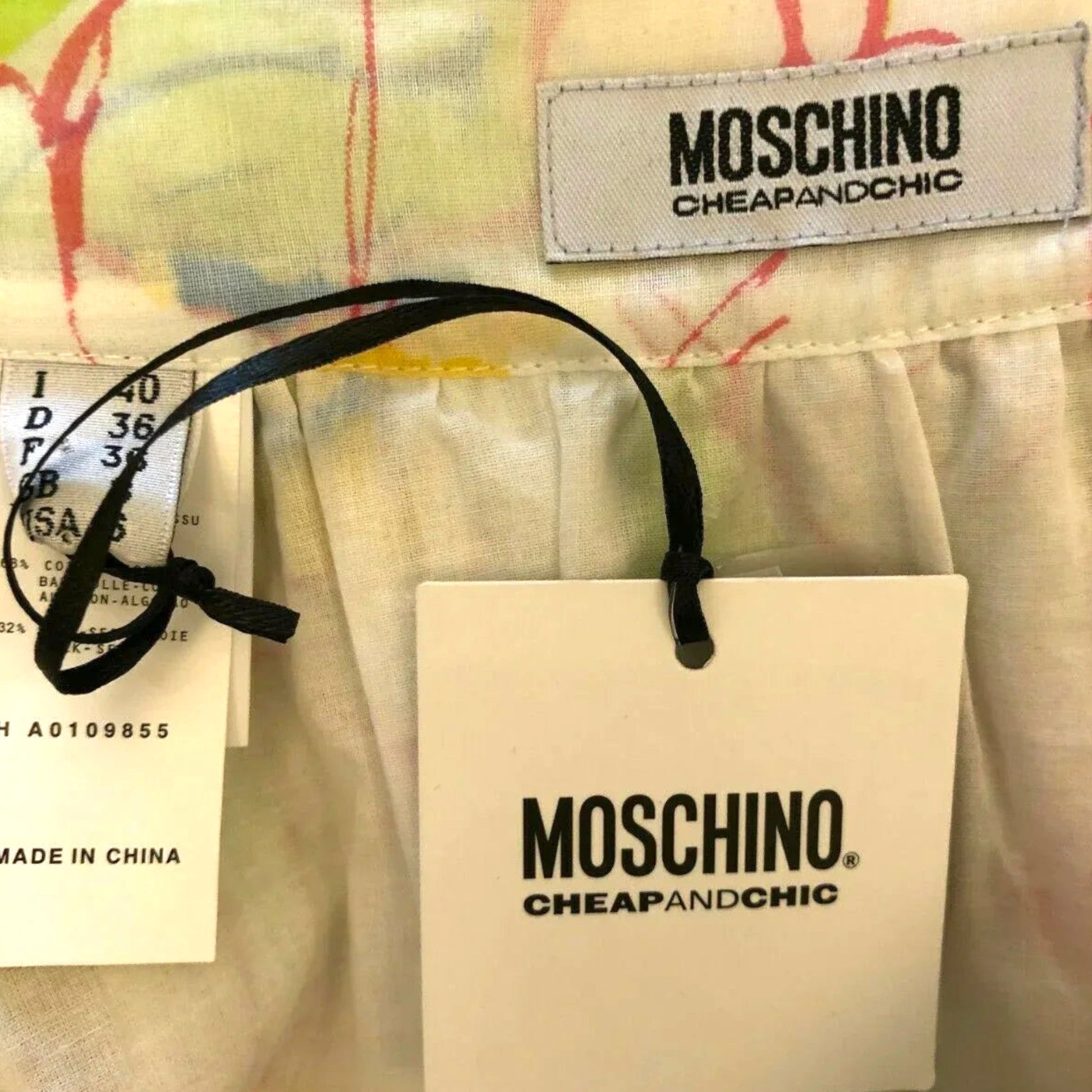 Moschino White Floral Silk & Cotton Skirt UK 8 US 4 EU 36 - Timelessfashions