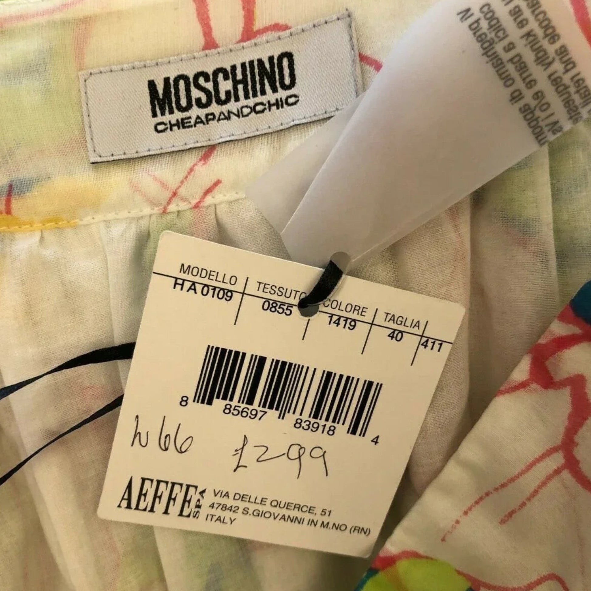 Moschino White Floral Silk & Cotton Skirt UK 8 US 4 EU 36 - Timelessfashions