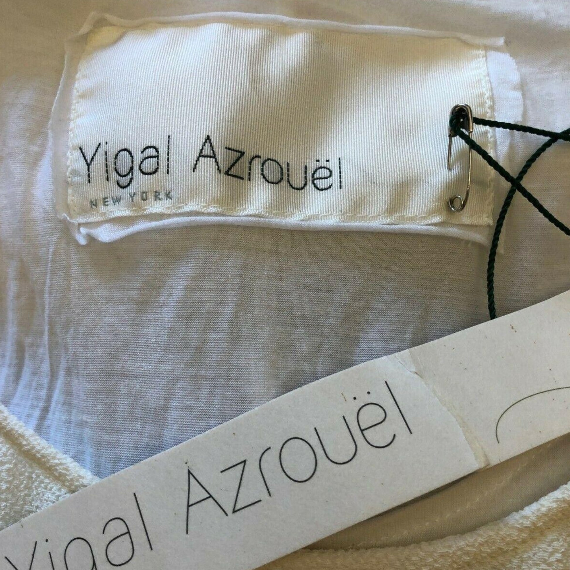 Yigal Azrouël Ivory Textured Crepe Black Zip Dress UK 8 US 4 EU 36 IT 40 - Timelessfashions