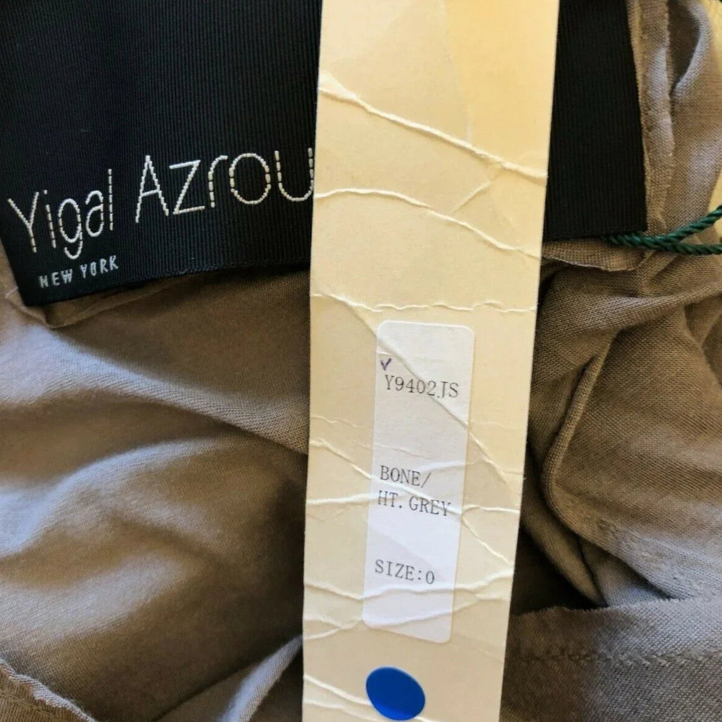 Yigal Azrouël Ivory & Grey Stripe Cotton & Wool Dress UK 8 US 4 EU 36 - Timelessfashions