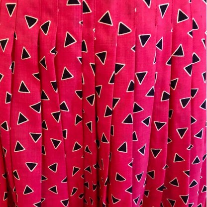 Jaeger Vintage Hot Pink Pleated Wool Skirt UK 6 US 2 EU 34