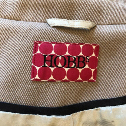 Hobbs Beige Wool Box Jacket UK 14 US 10 EU 42 - Timelessfashions