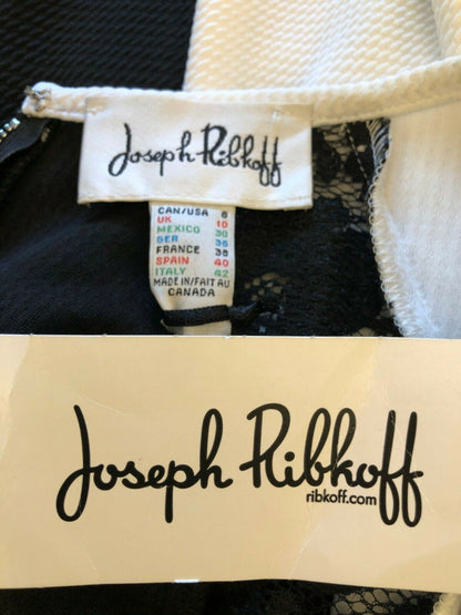 Close-up of Joseph Ribkoff clothing tag with brand name and website.