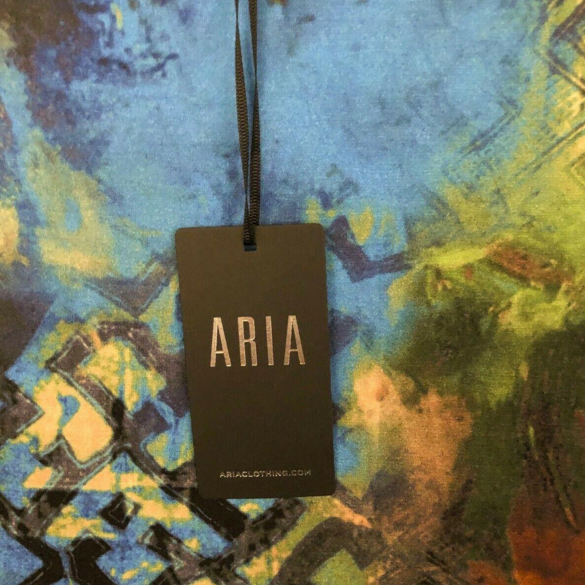 Aria Multicoloured 3/4 Sleeve Dress UK 14 US 10 EU 42 - Timelessfashions