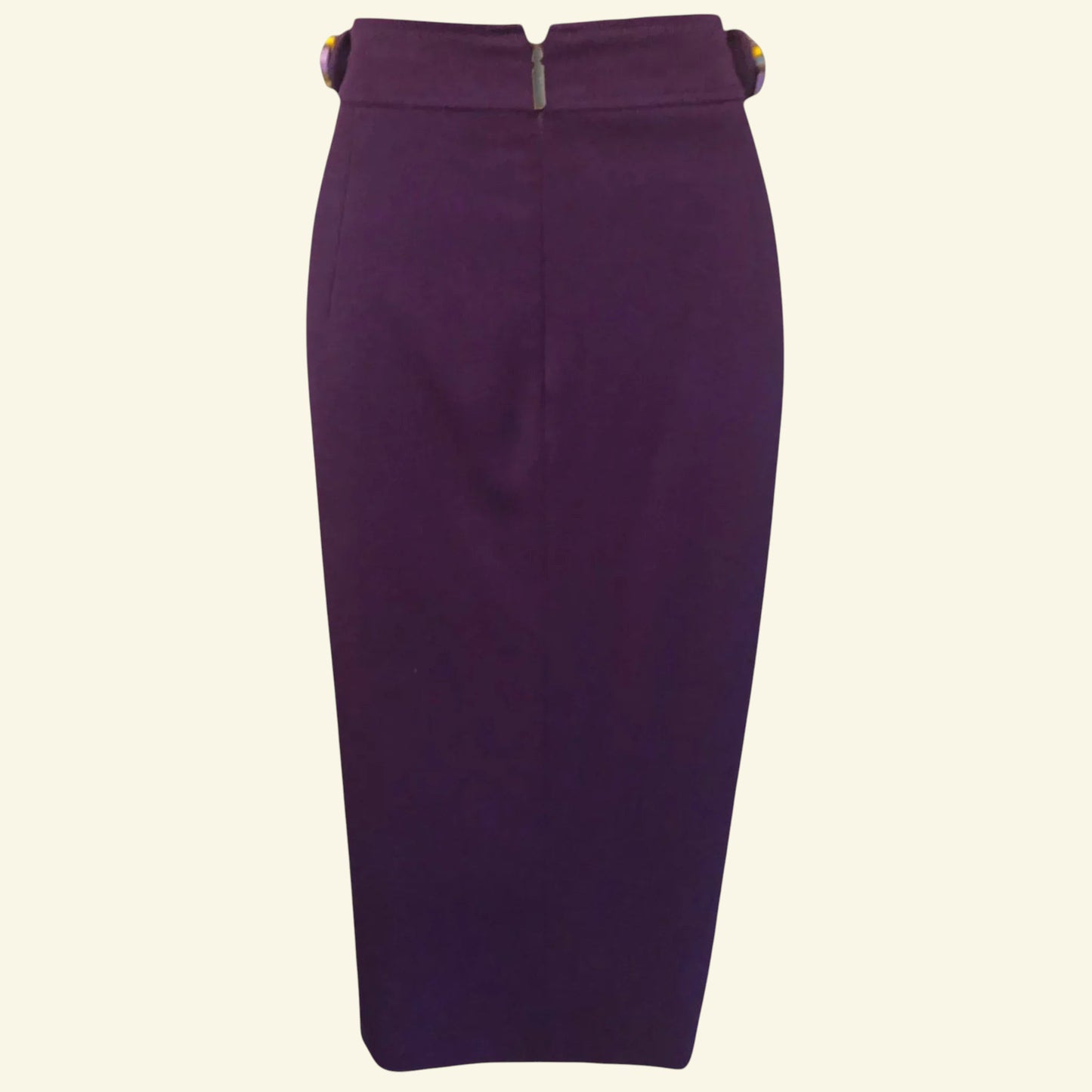 Versace Jeans Women's Purple Midi Pencil Skirt UK 12 US 8 EU 40 IT 44 - Timelessfashions