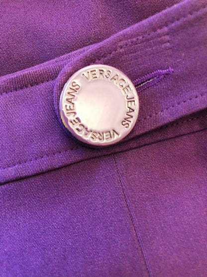 Versace Jeans Women's Purple Midi Pencil Skirt UK 12 US 8 EU 40 IT 44 Timeless Fashions