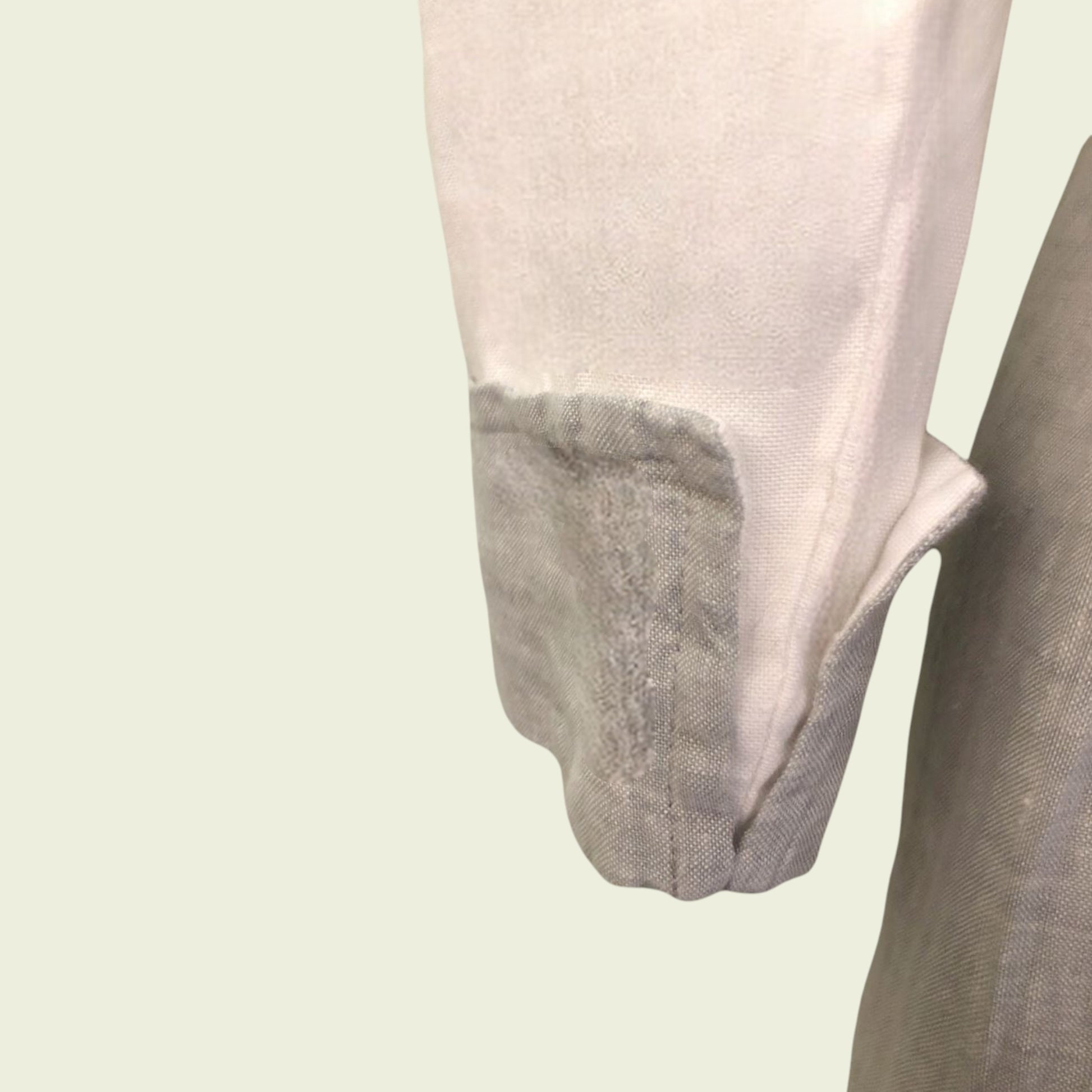 Close-up of a sleeve on a light background