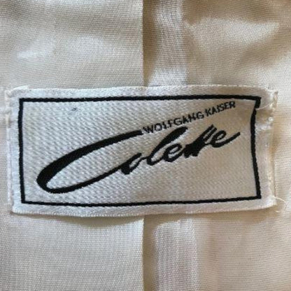 Wolfgang Kaiser Vintage Colette Cream & Gold Cotton Jacket UK 12 US 8 EU 40 - Timelessfashions