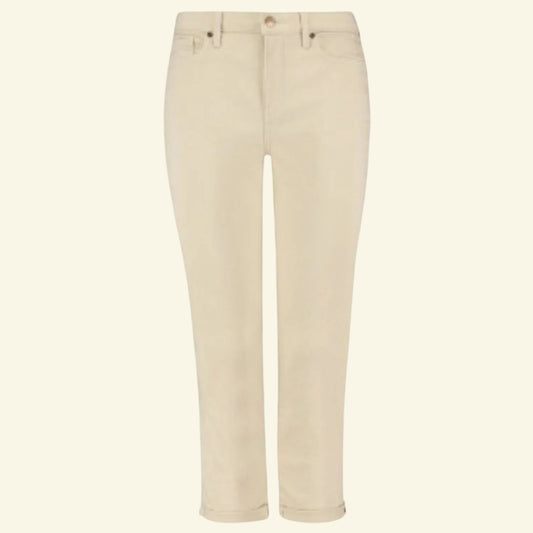 Pomodoro Sand Cotton Cropped Stretch Jeans UK 18 US 14 EU 46 - Timelessfashions