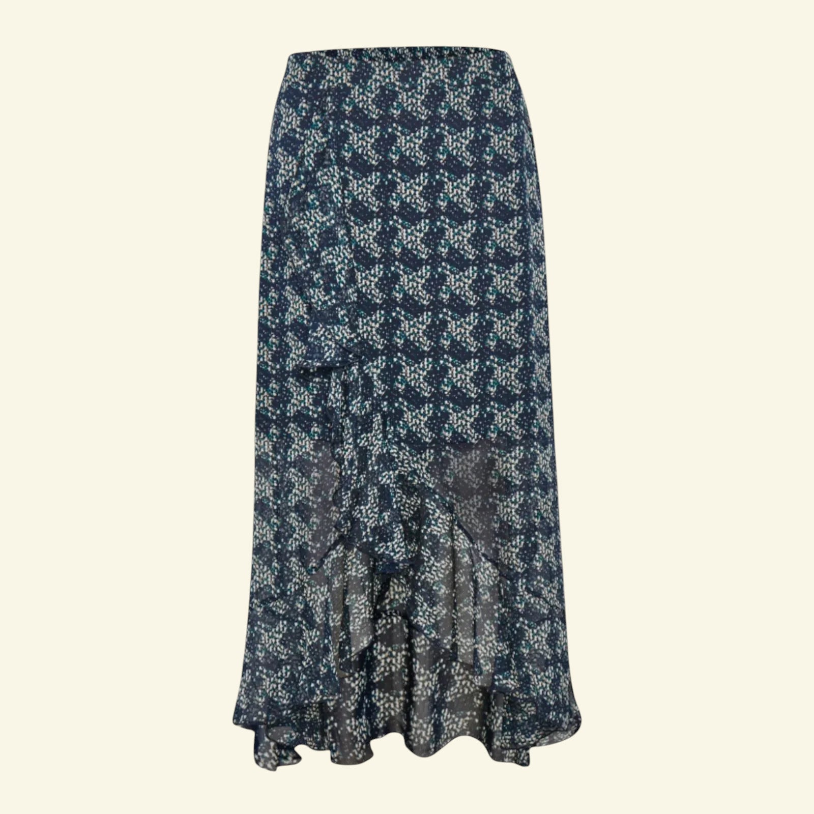 Karen By Simonson Havana Ruffle Skirt, Navy UK 16 US 12 EU 44 - Timelessfashions