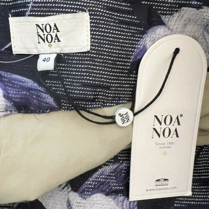 Noa Noa Women's Art Blue Flower Surprise Box Jacket Size 40 UK 14 - Timelessfashions