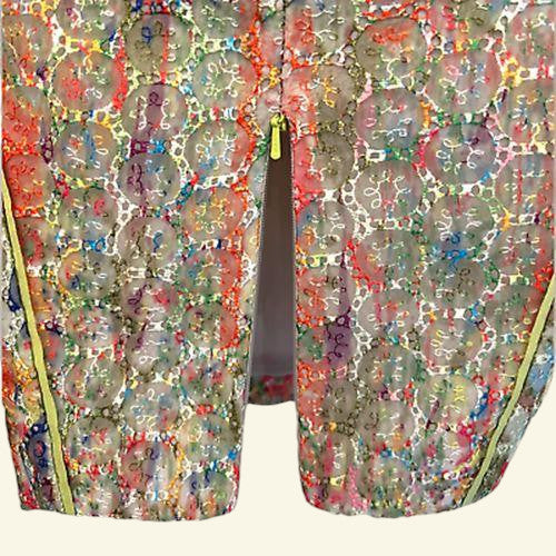 WHISTLES Florette MultiColoured Lace Sleeveless Summer Dress UK 8 US 4 EU 36 - Timelessfashions