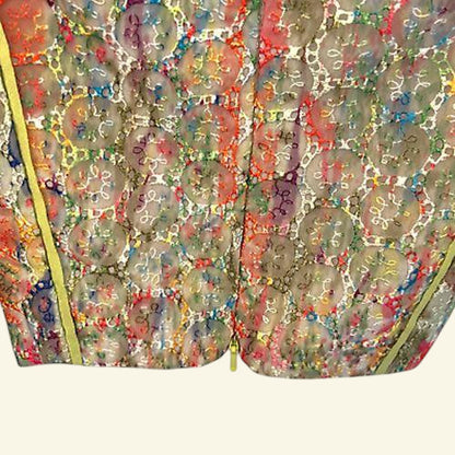 WHISTLES Florette MultiColoured Lace Sleeveless Summer Dress UK 8 US 4 EU 36 - Timelessfashions