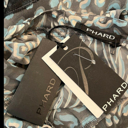 Phard Blue & Grey Chiffon Cami Top Size M Approx UK 8/10 US 4/6 EU 36/38 - Timelessfashions
