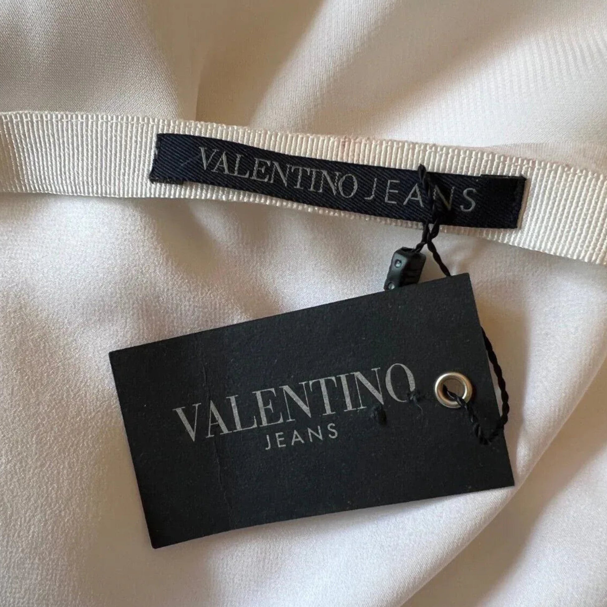 Valentino Jeans Women's White & Black Floral Chiffon Skirt UK 12 EU 40 US 8 IT 44 - Timelessfashions