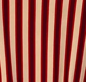 Glamorous Berry Red & Cream Striped Long Sleeve Wrap Dress UK 10 US 8 EU 38 - Timelessfashions