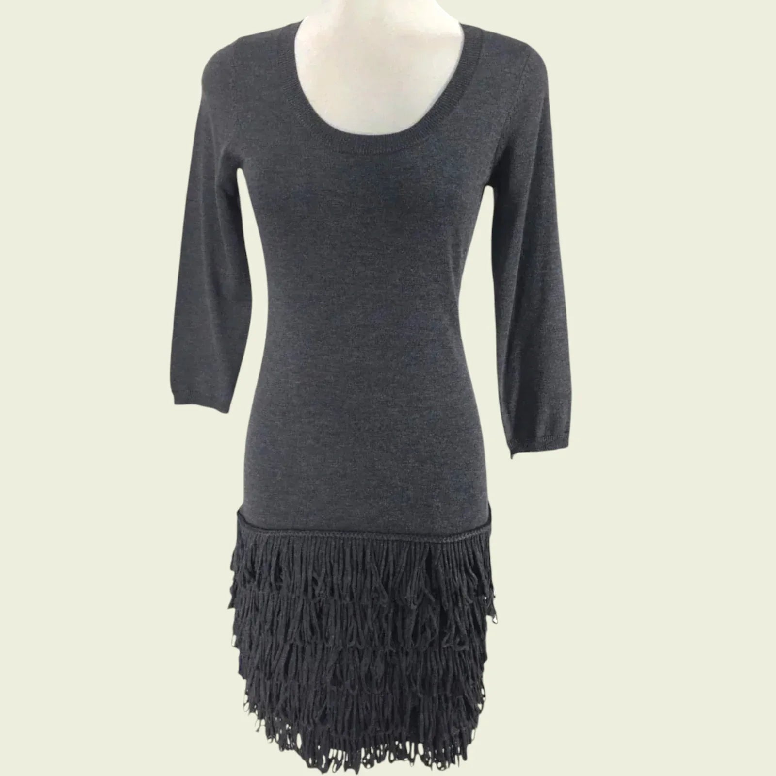 Calvin Klein Charcoal Grey Jumper Dress UK 16 US 12 EU 44 - Timelessfashions