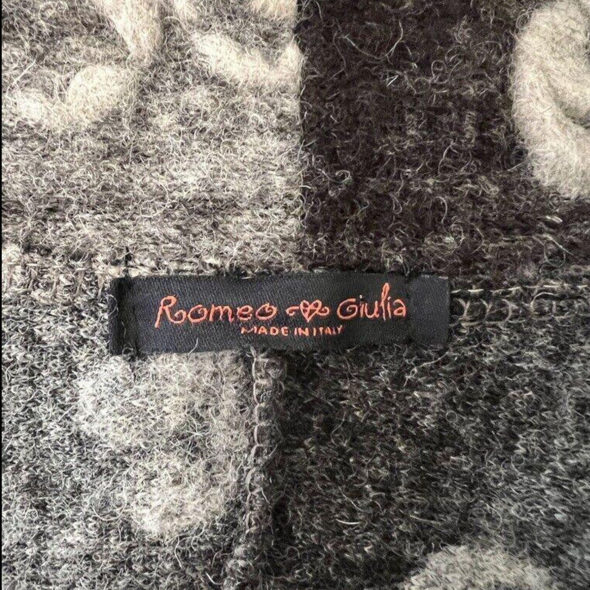 Romeo & Giulia Brown Ladies Lagenlook Style Wool Jacket Approx UK 12 US 8 EU 40 - Timelessfashions