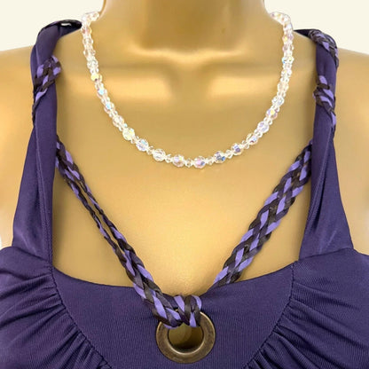 Karen Millen Vintage Purple V Neck Sleeveless Silky Midi Dress UK 14 US 10 EU 42 - Timelessfashions