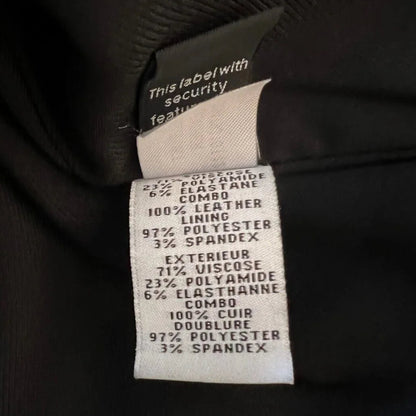Diane von Furstenberg Womens Black Ellie Leather Dress UK 10 US 6 EU 38 - Timelessfashions