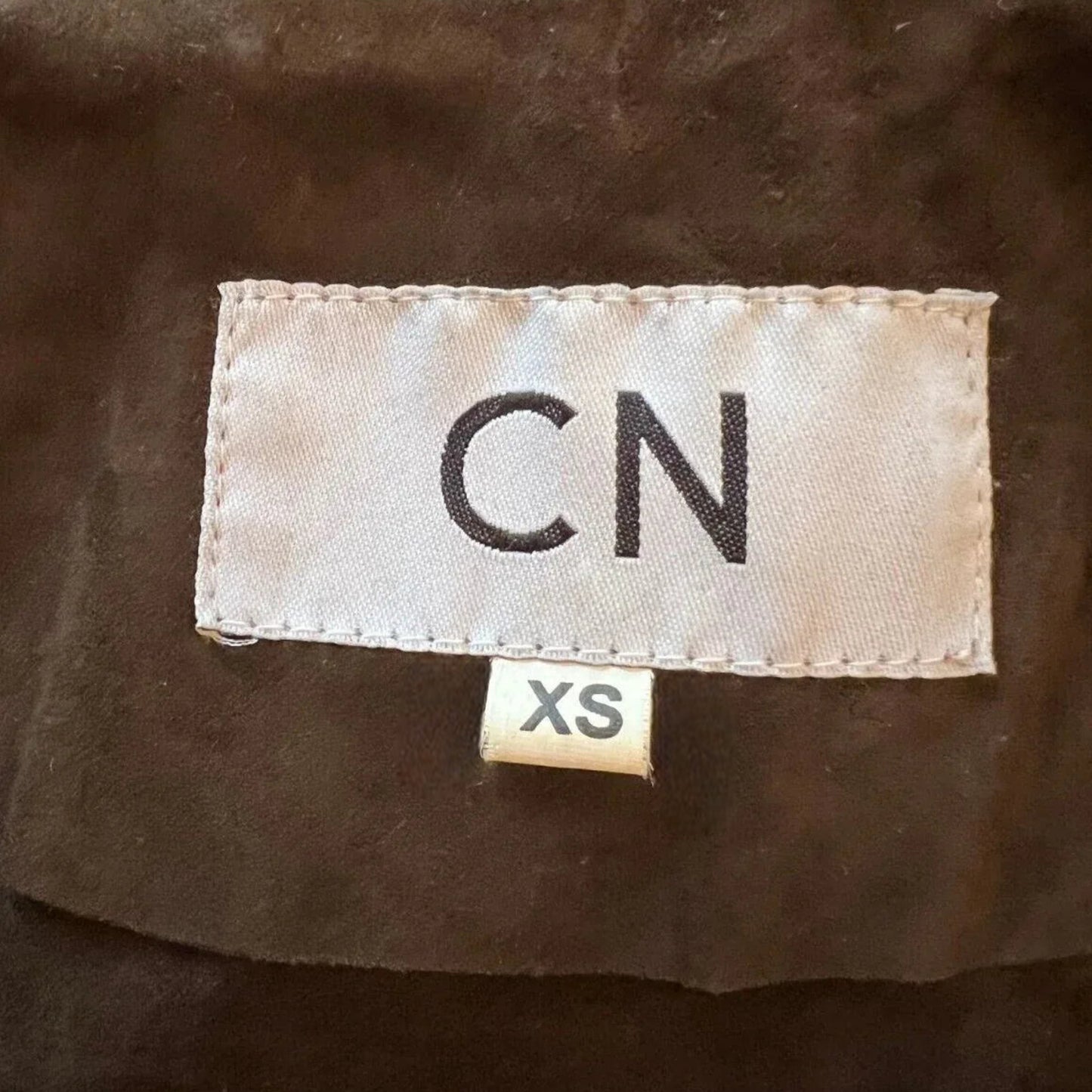 CN Vintage Butter Soft Chocolate Suede Jacket Size XS Approx UK 12 US 8 EU 40 - Timelessfashions