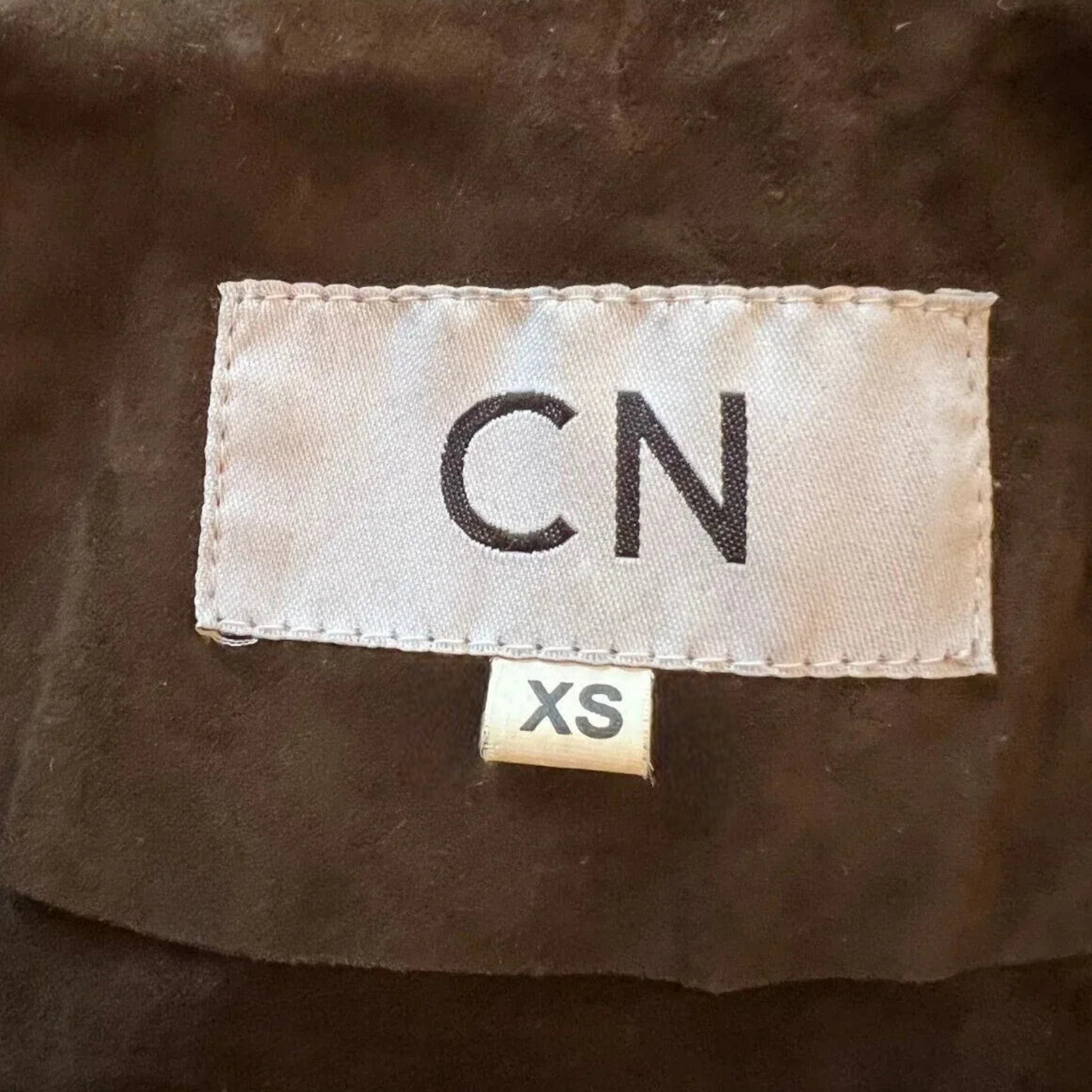 CN Vintage Butter Soft Chocolate Suede Jacket Size XS Approx UK 12 US 8 EU 40 - Timelessfashions