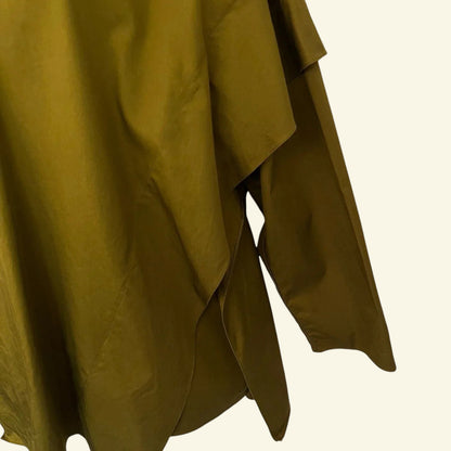 Cos Khaki Oversize Long Sleeve Cotton Tunic Top UK 10 US 6 EU 38 - Timelessfashions