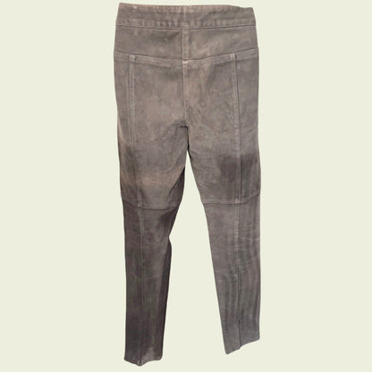 Gray pants on a beige background