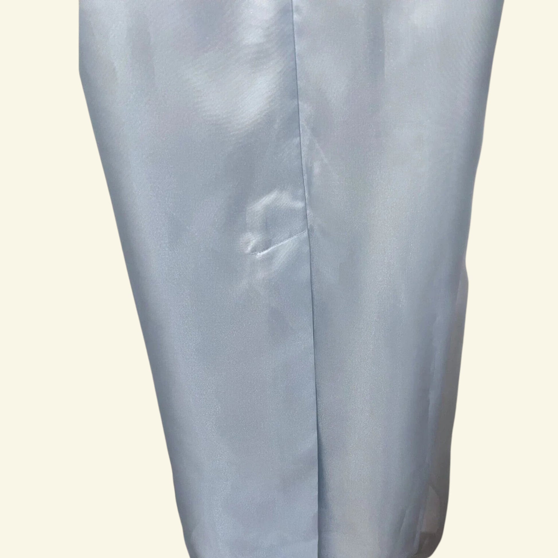 Zapa Ice Blue Long Organza Snowflake Dress UK 12 US 8 EU 40 - Timelessfashions